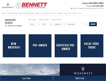 Tablet Screenshot of maseratiofallentown.com